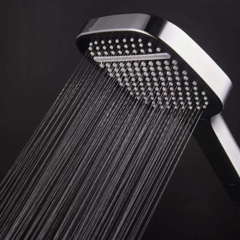 Abs Square Chrome Finished Button Select Hand Shower Abs Square Chrome Finished Button Select Hand Shower