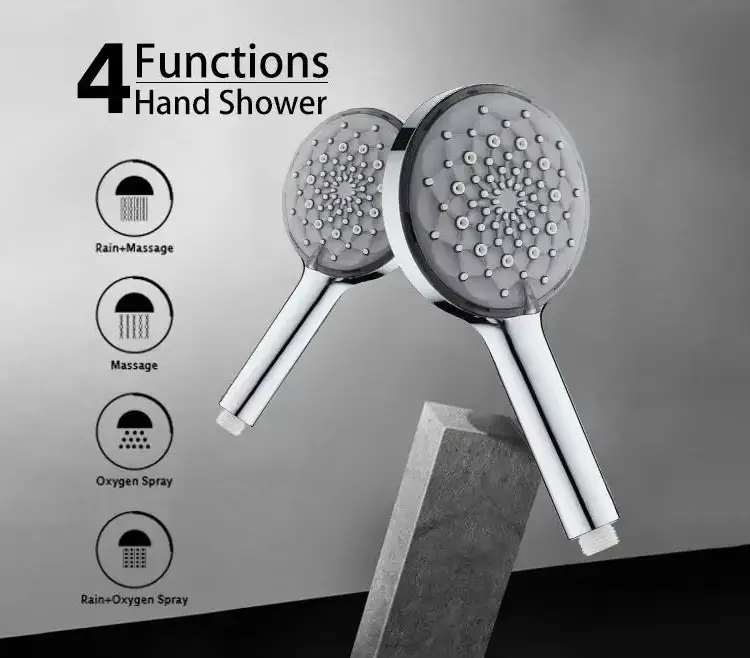 3d Design Round High Pressure Rainfall Hand Shower